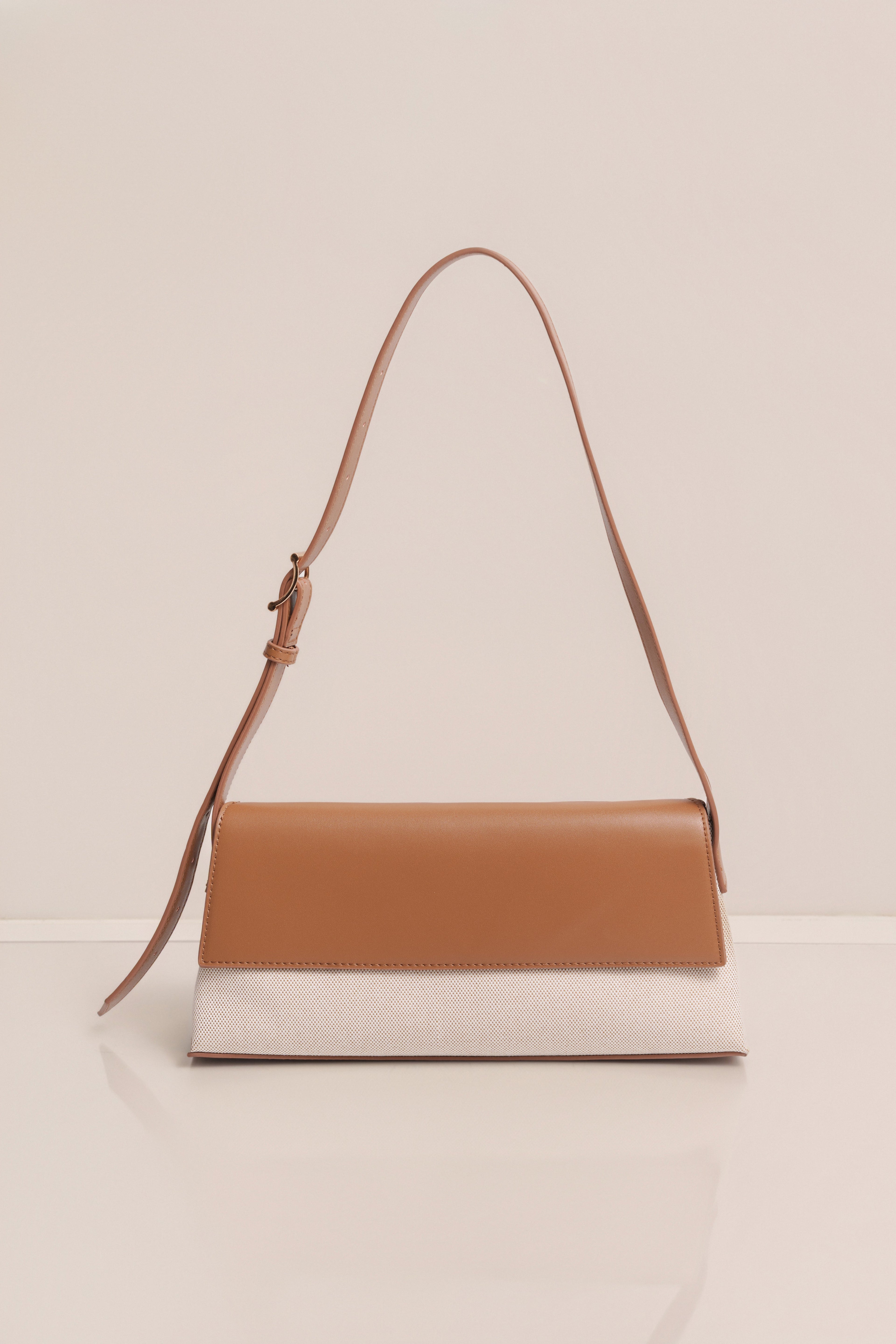 Beige Hudson Shoulder Bag