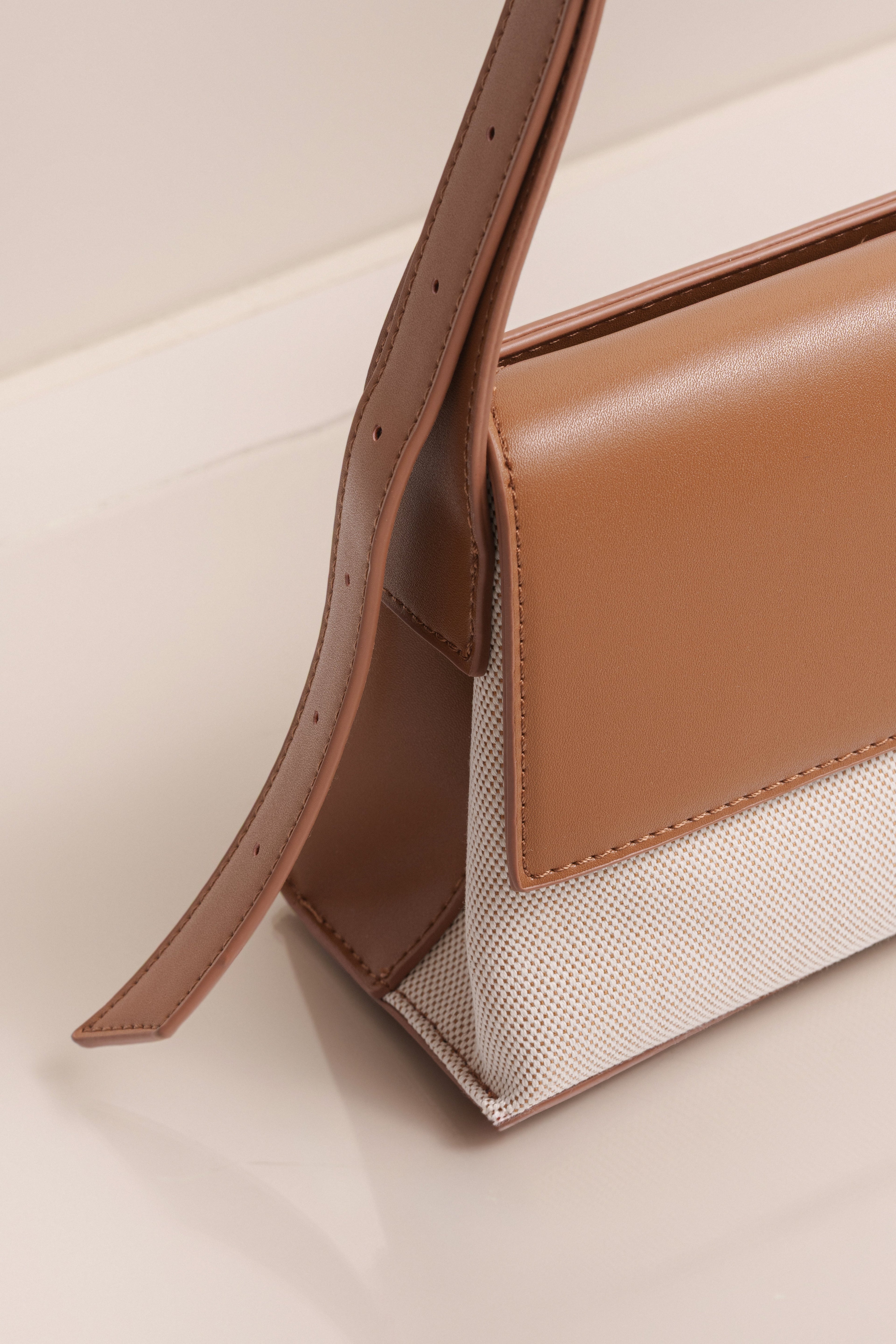 Beige Hudson Shoulder Bag