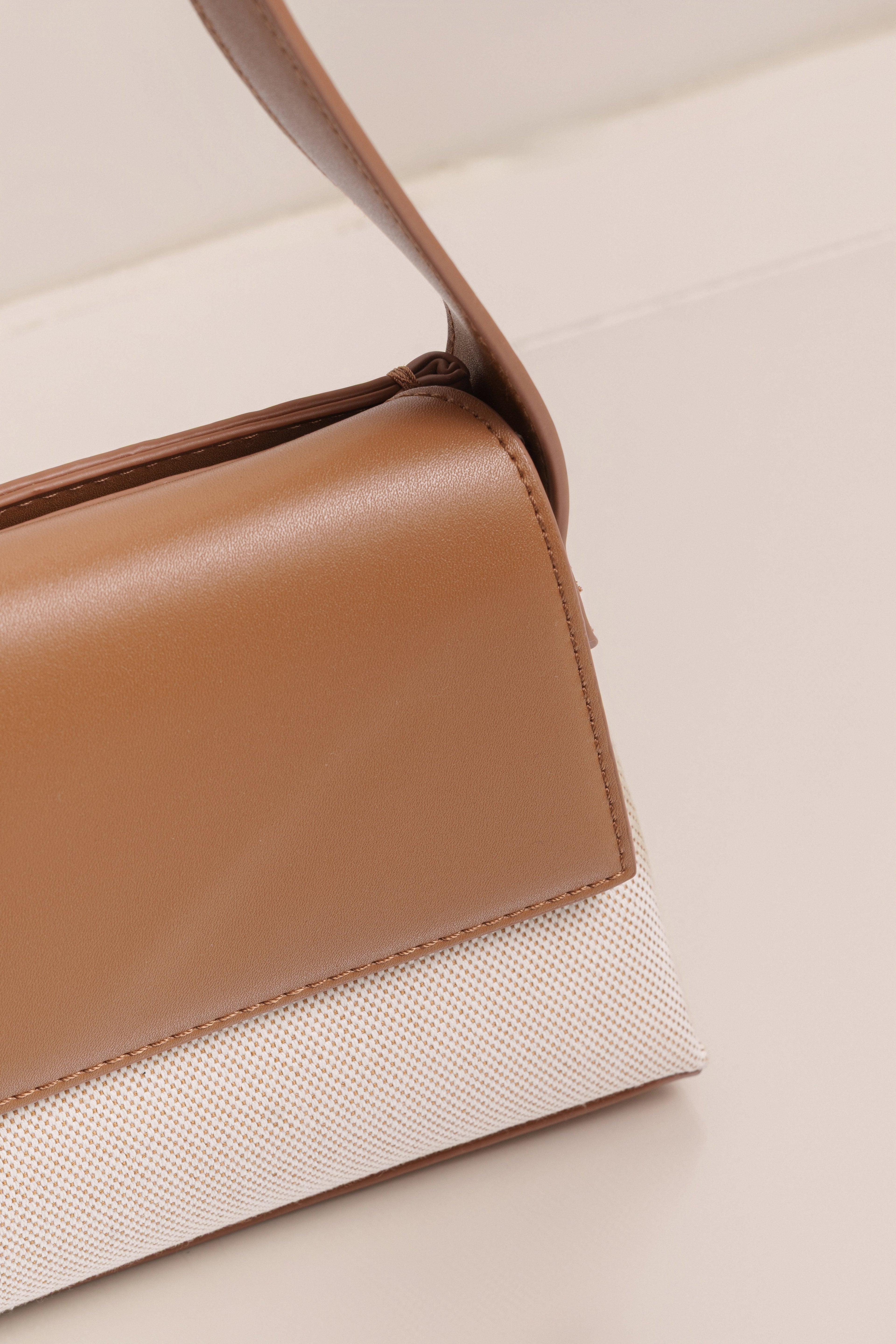 Beige Hudson Shoulder Bag