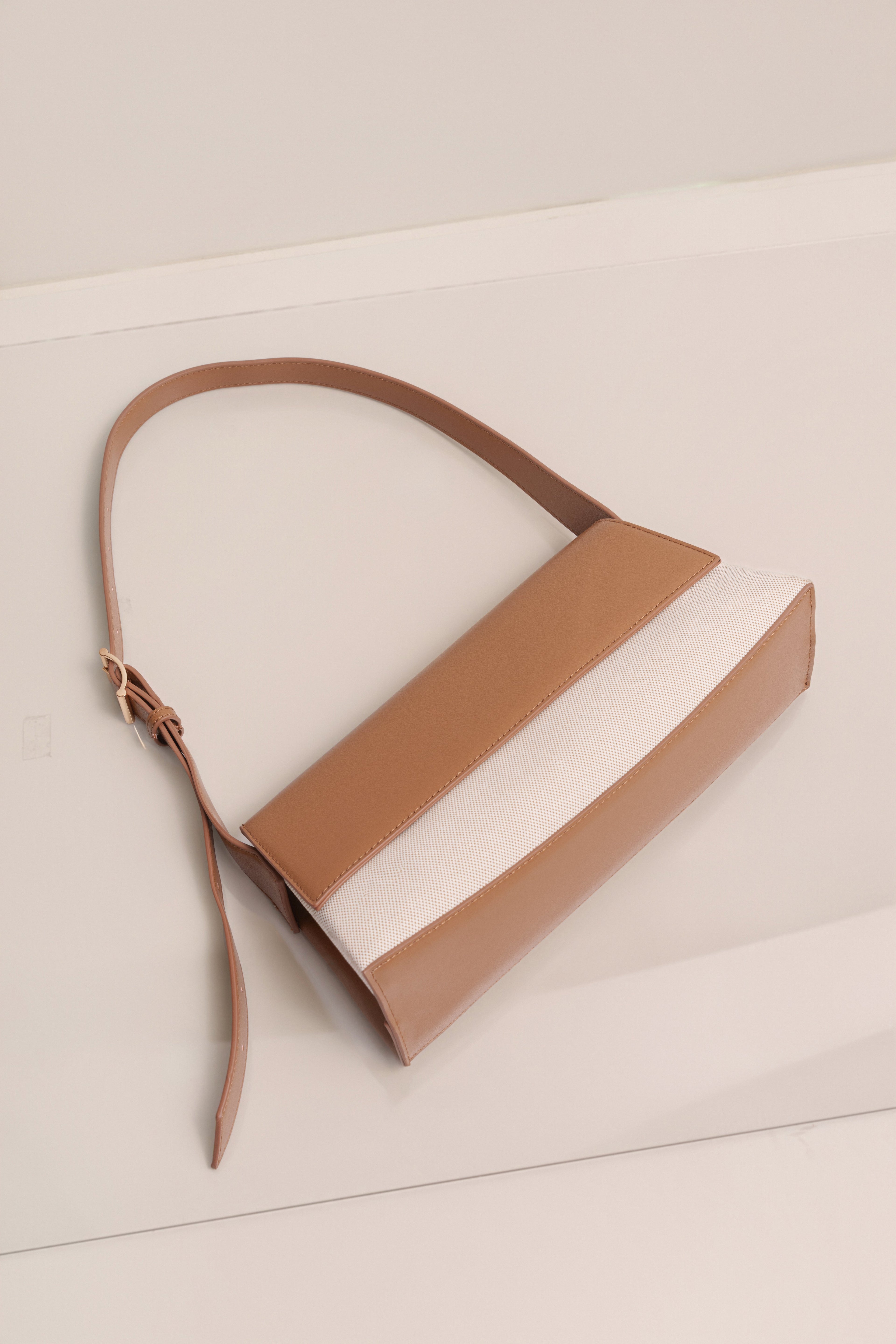 Beige Hudson Shoulder Bag