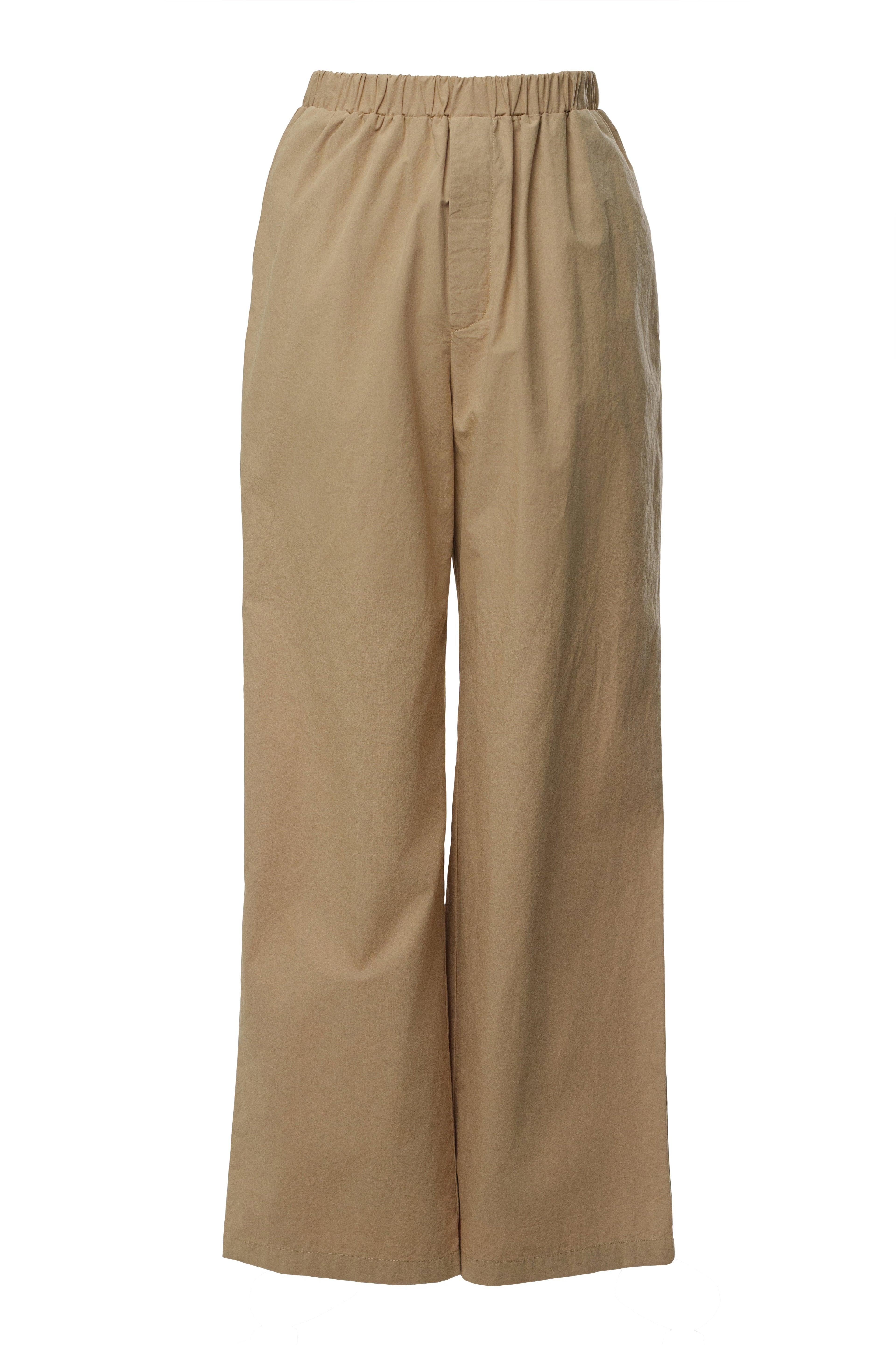 Beige Leon Poplin Pant