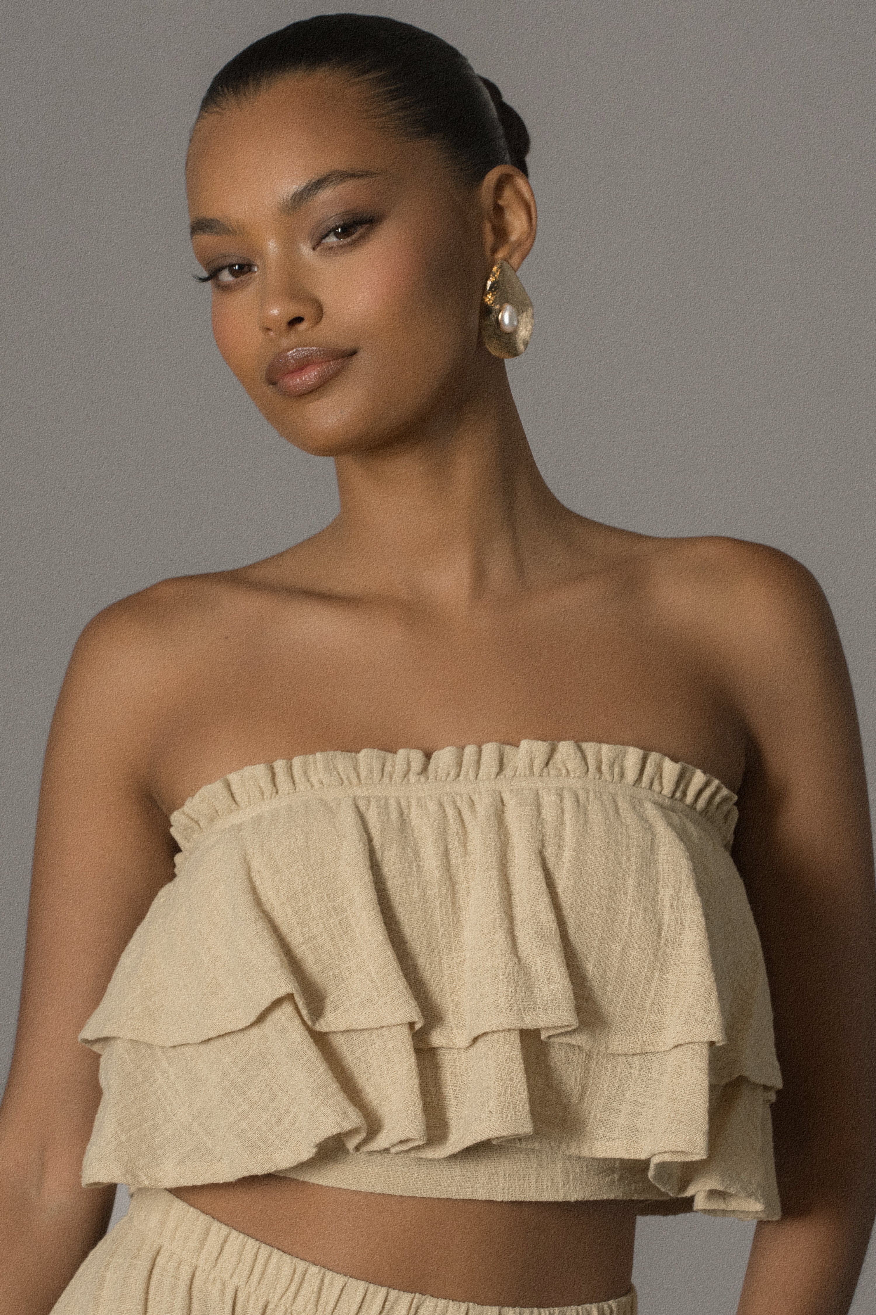 Beige By The Sea Skirt Set