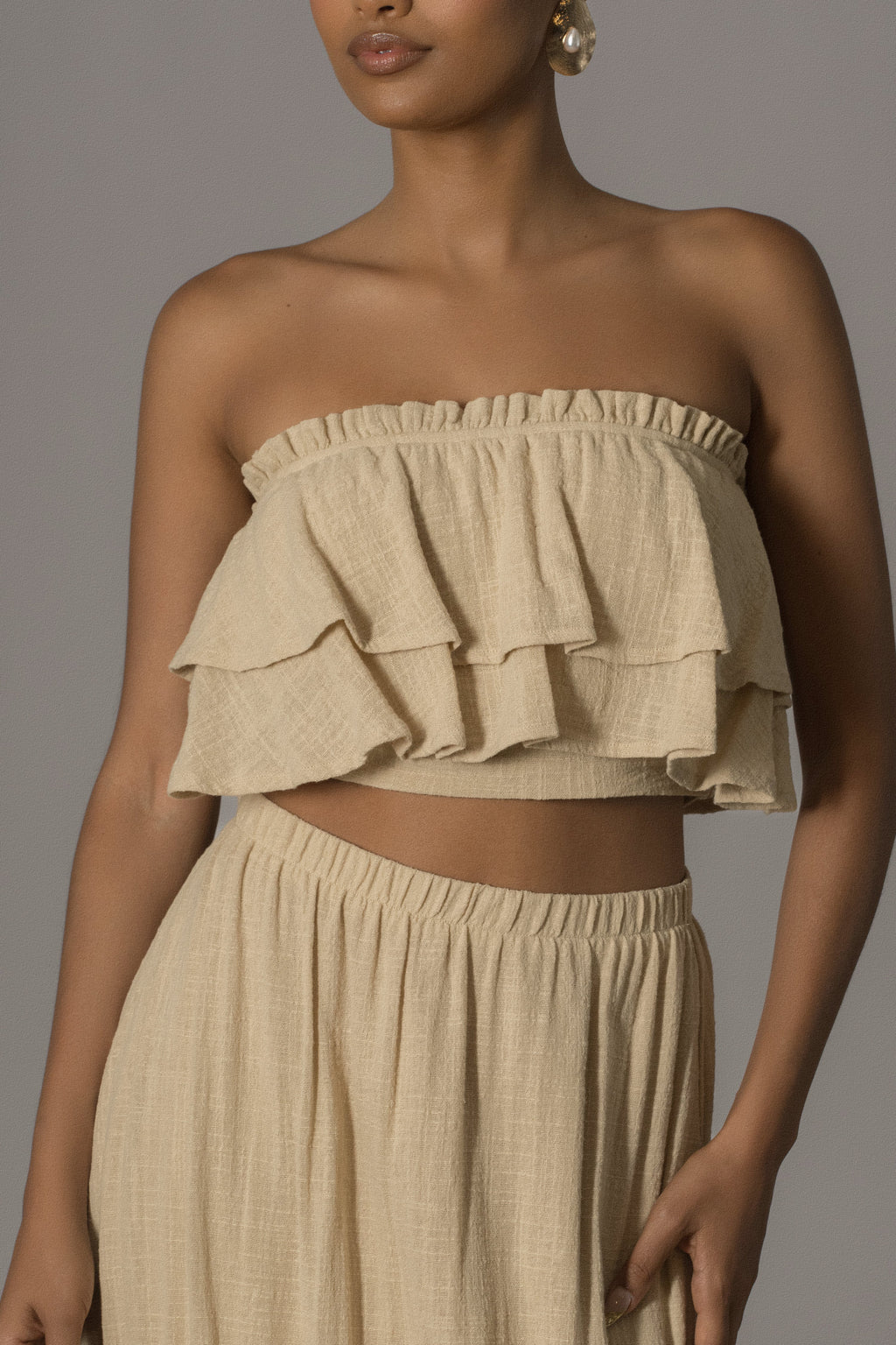 Beige By The Sea Skirt Set