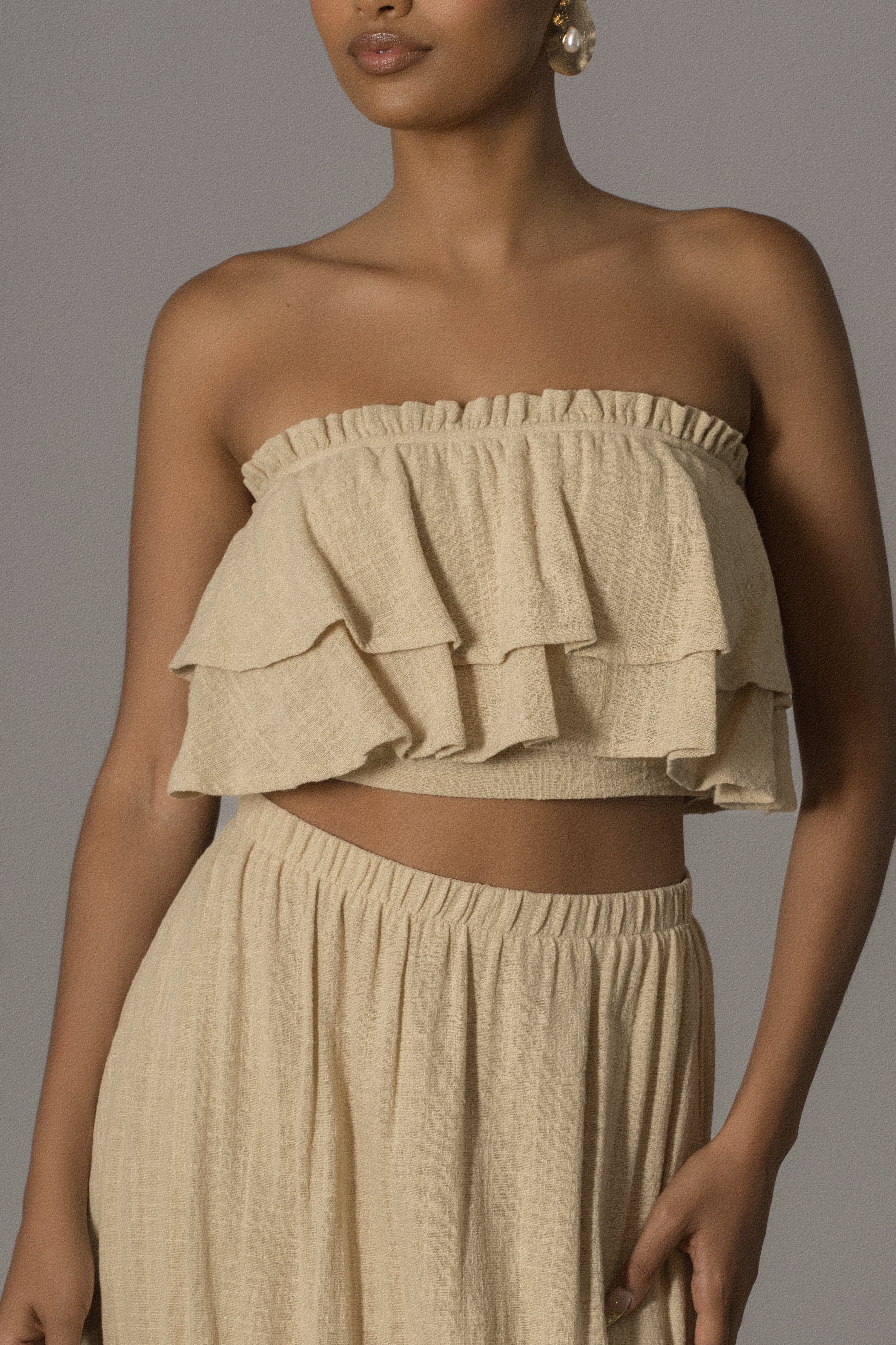 Beige By The Sea Skirt Set
